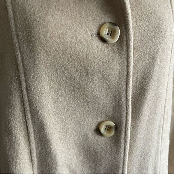 Cream Herman Kay Wool Coat, Size 14, Herman Kay Petite - Picture 7 of 12